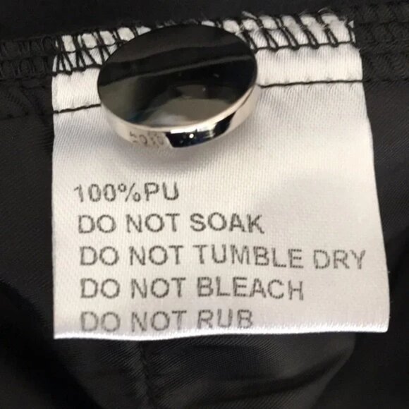 MVN The Label Eliza Faux Leather Wide Leg Pants - Picture 9 of 9